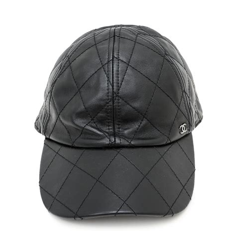 chanel quilted baseball hat